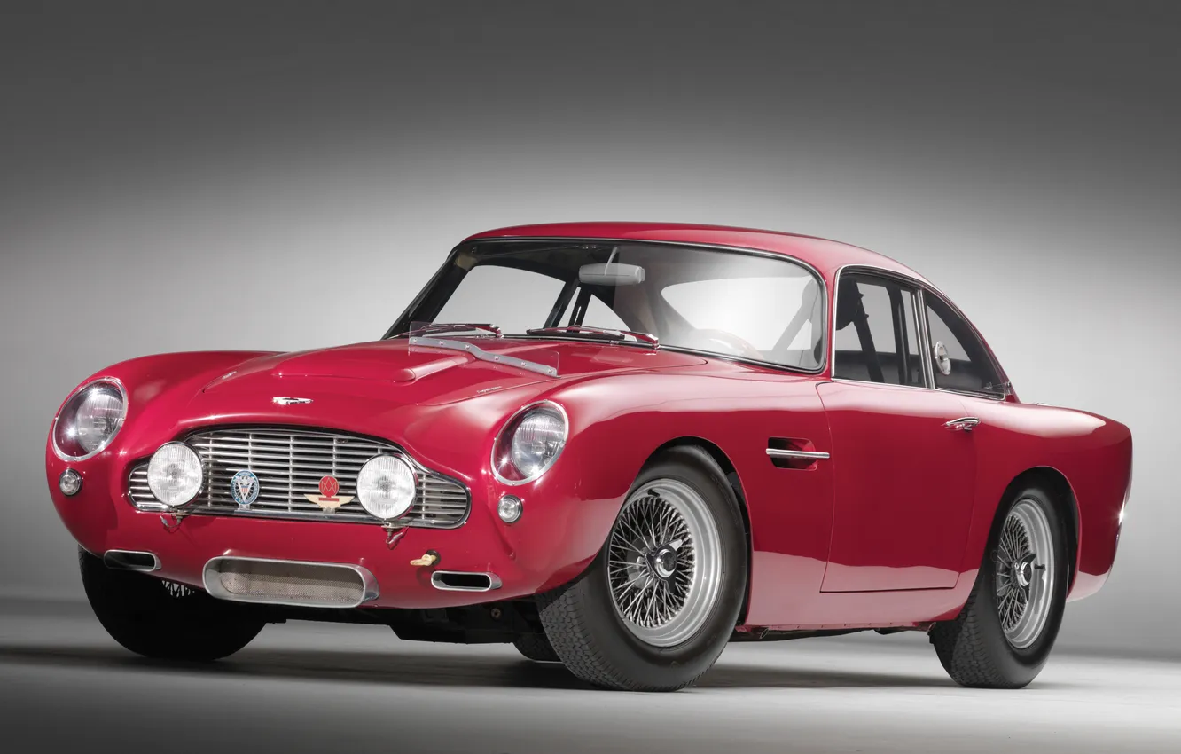 Photo wallpaper Aston Martin, red, DB4, Aston Martin DB4, DB4 GT