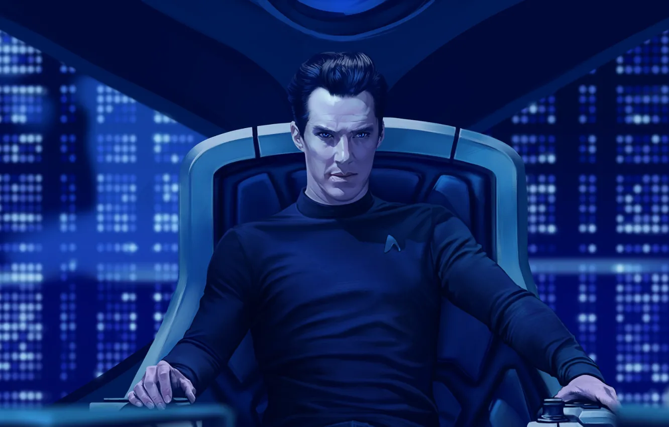 Photo wallpaper art, Benedict Cumberbatch, Benedict Cumberbatch, Star Trek Into Darkness, by andromedadualitas