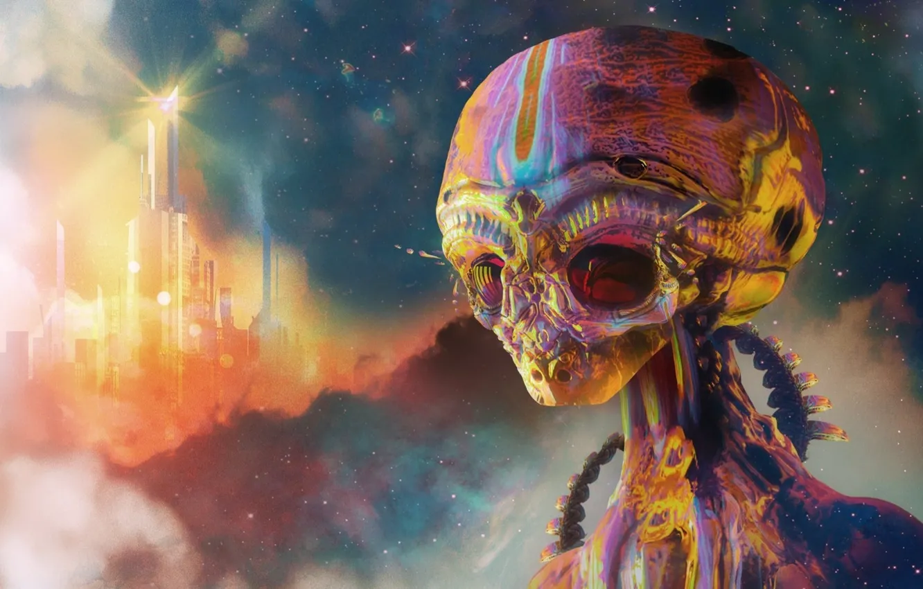 Photo wallpaper background, alien, alien, alien