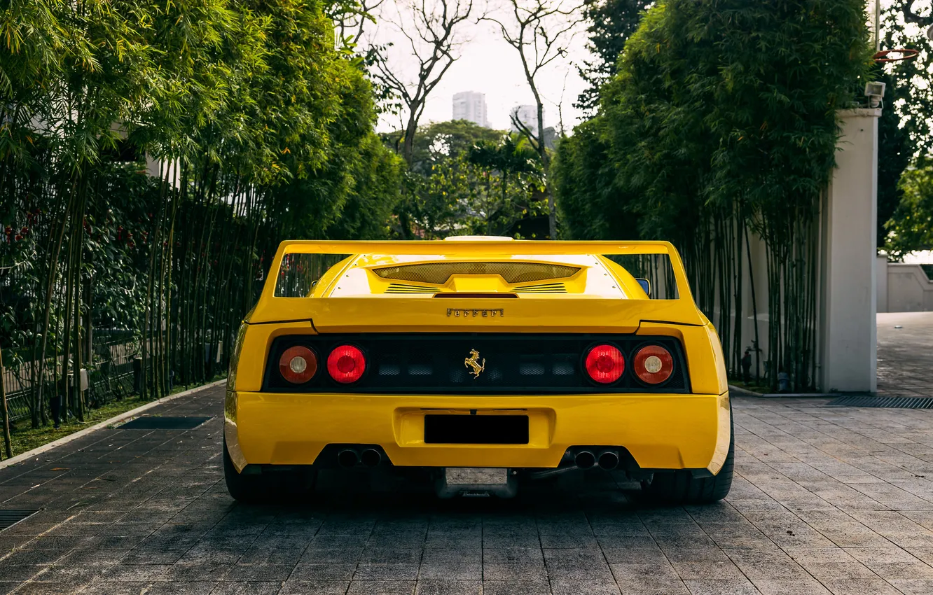 Photo wallpaper design, Ferrari, rear view, Pininfarina, 1994, the only instance, Cross Spider, Collecting Cars