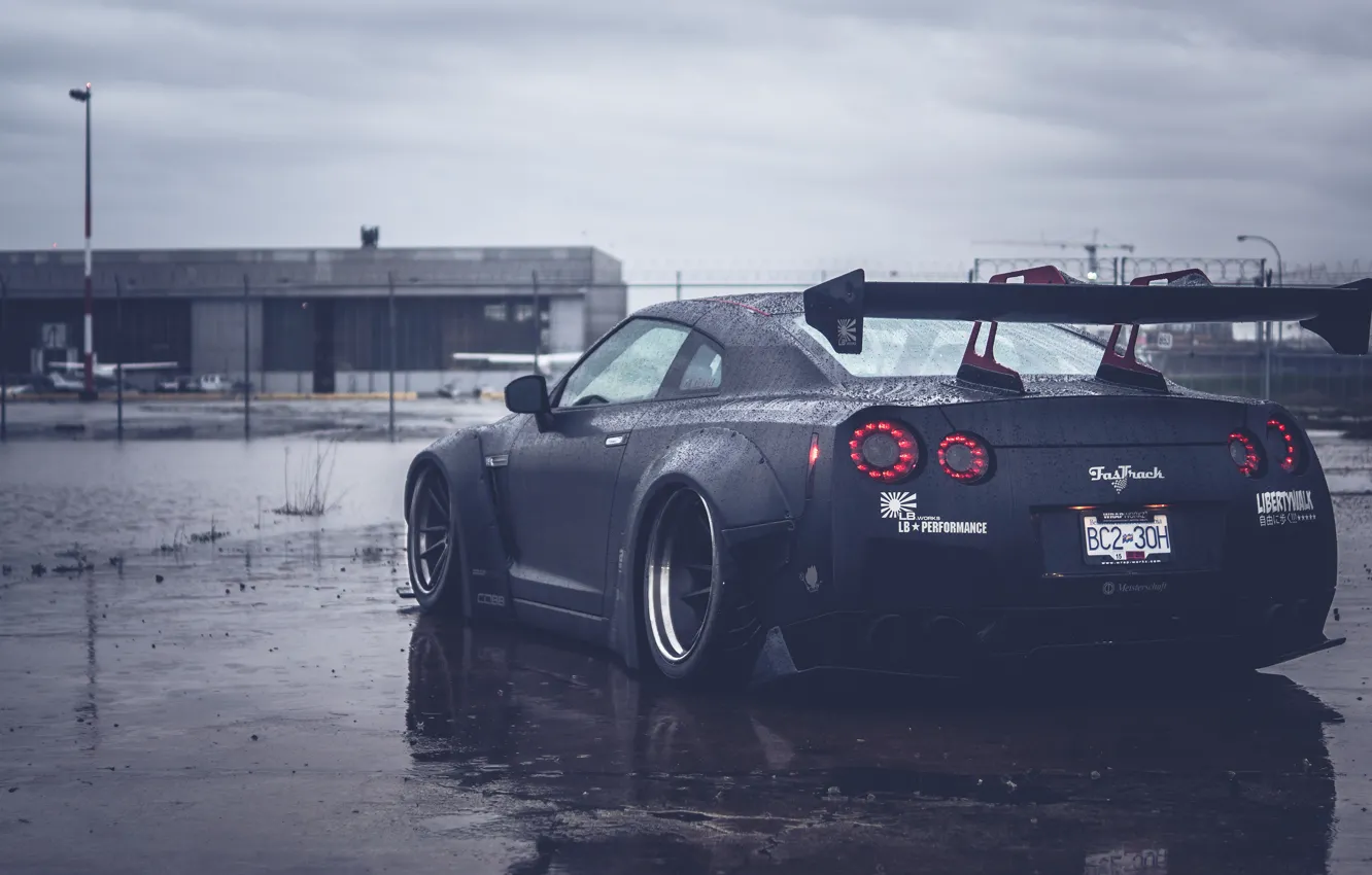 Photo wallpaper Nissan, Nissan, GT-R, Dzhi ti, By Liberty Walk, Nissan GT-R By Liberty Walk