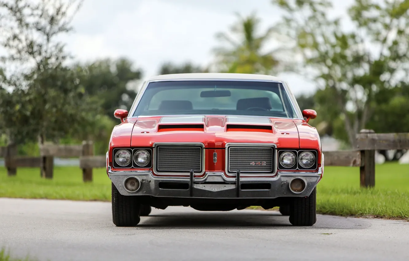 Photo wallpaper Classic, Muscle car, Hardtop, Oldsmobile 442, W30