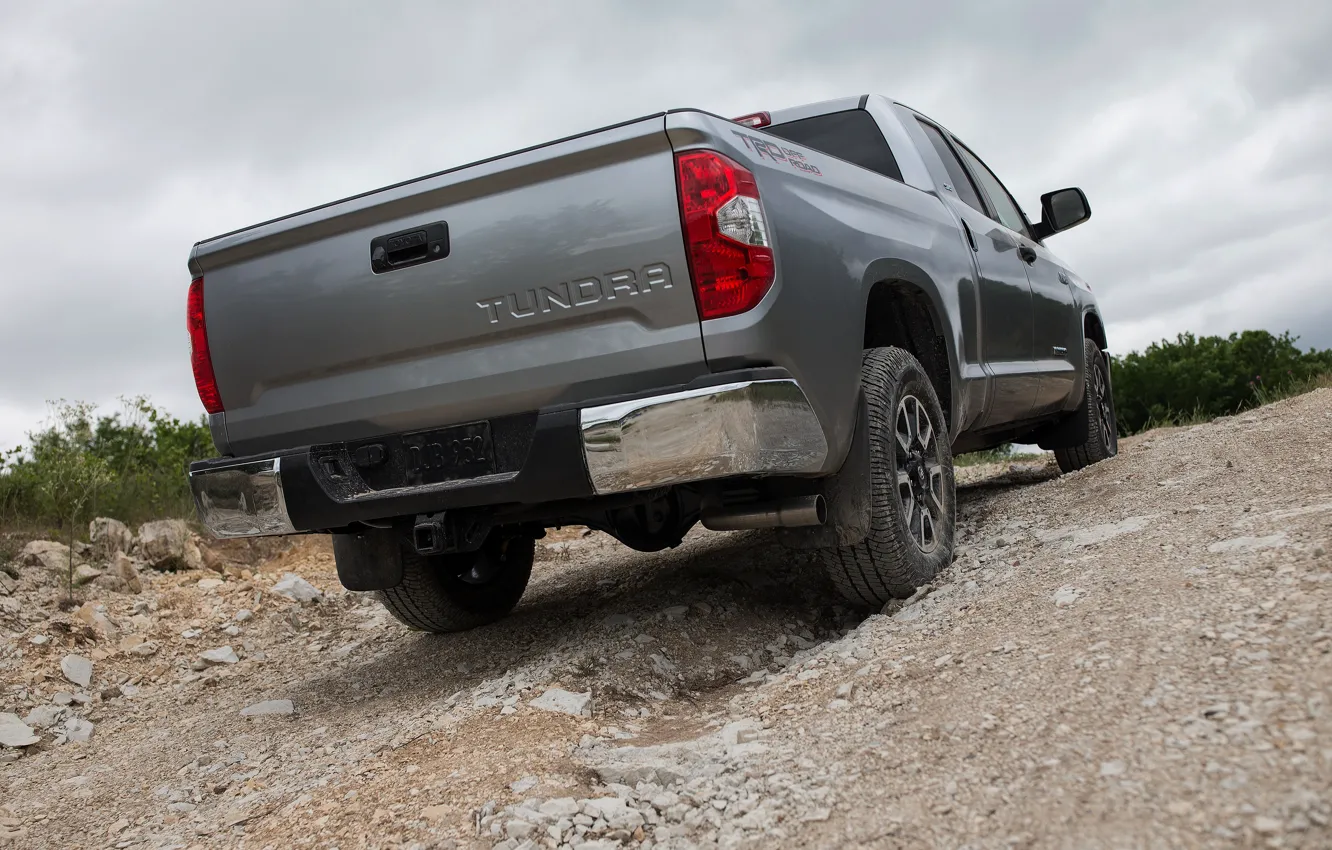 Photo wallpaper Toyota, rear view, pickup, Tundra, 2019