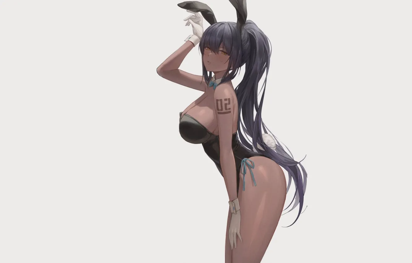 Photo wallpaper girl, hot, anime, pretty, bunny, tan, tanned, Usagi