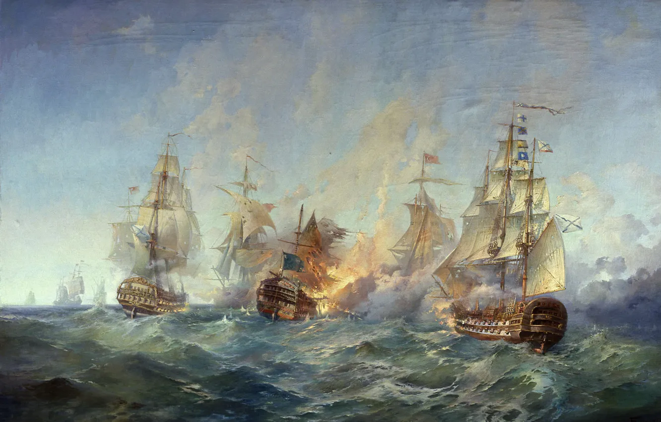 Photo wallpaper picture, Blinkov, The battle of the island Tendra 28-29 August 1790 g
