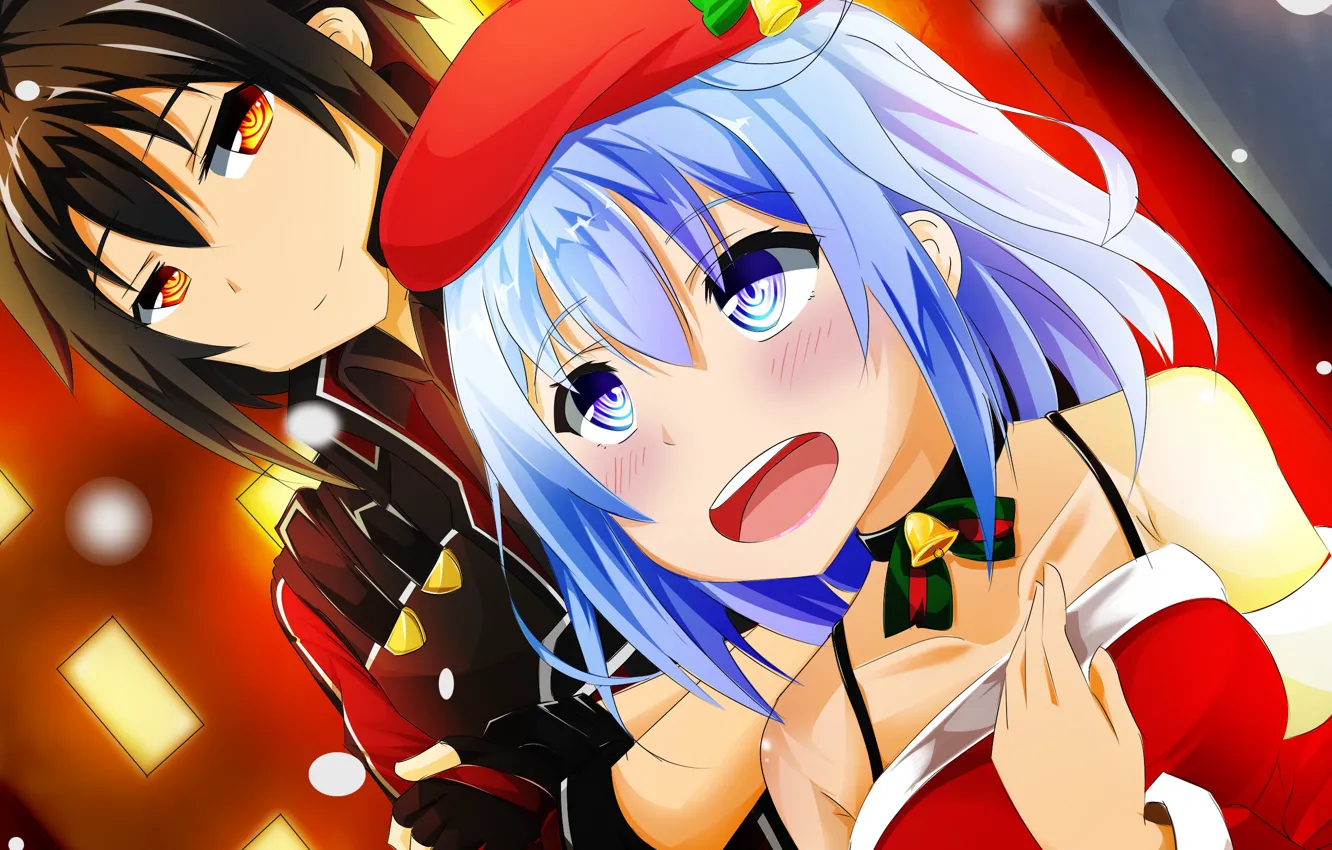 Photo wallpaper girl, guy, sword art online, sword art online, kirito