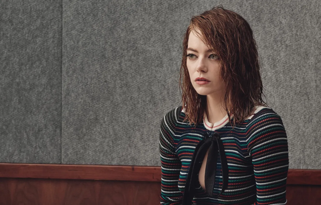 Photo wallpaper portrait, actress, beauty, Emma Stone, Emma Stone