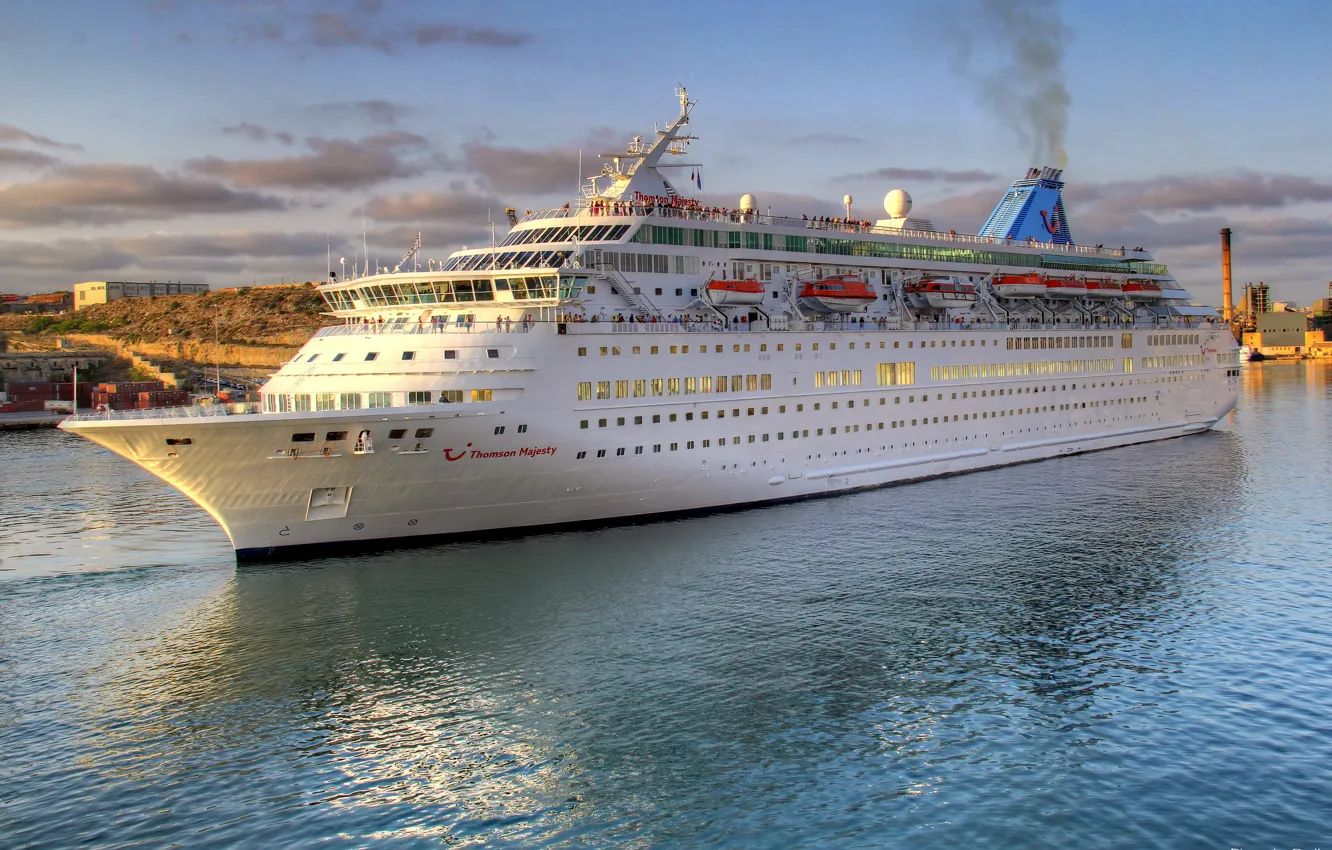 Photo wallpaper water, photo, ship, cruise liner