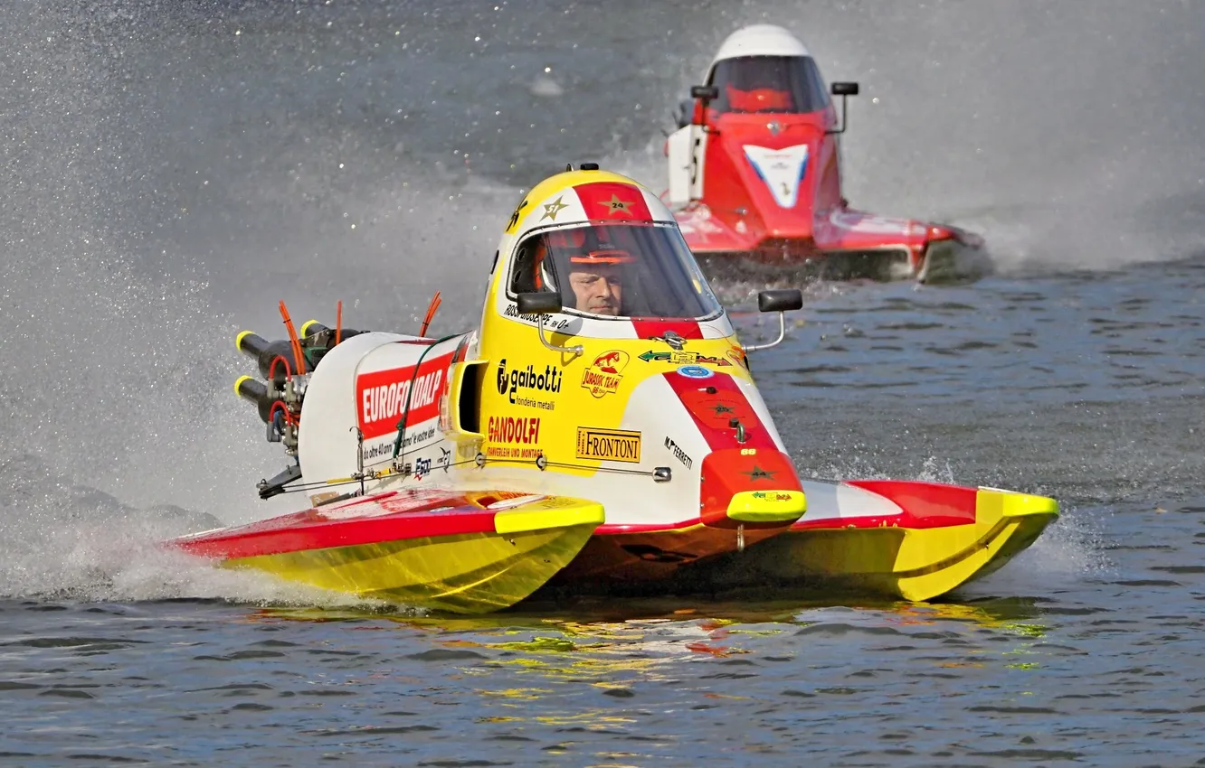 Photo wallpaper race, boat, speed
