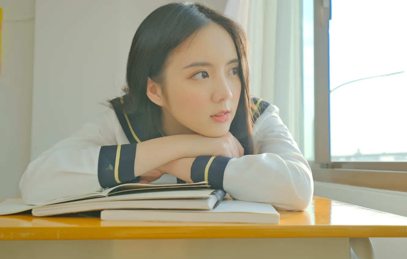 Photo wallpaper China, girl, sexy, girls, woman, model, asian, cute