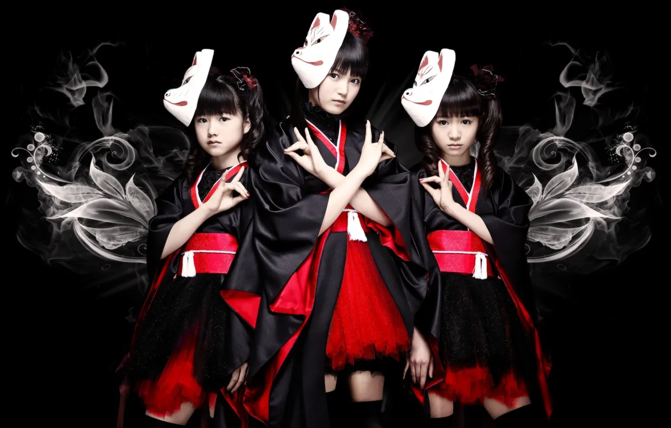 Photo wallpaper kawaii, metal, rock, Music, flower, fox, model, pretty