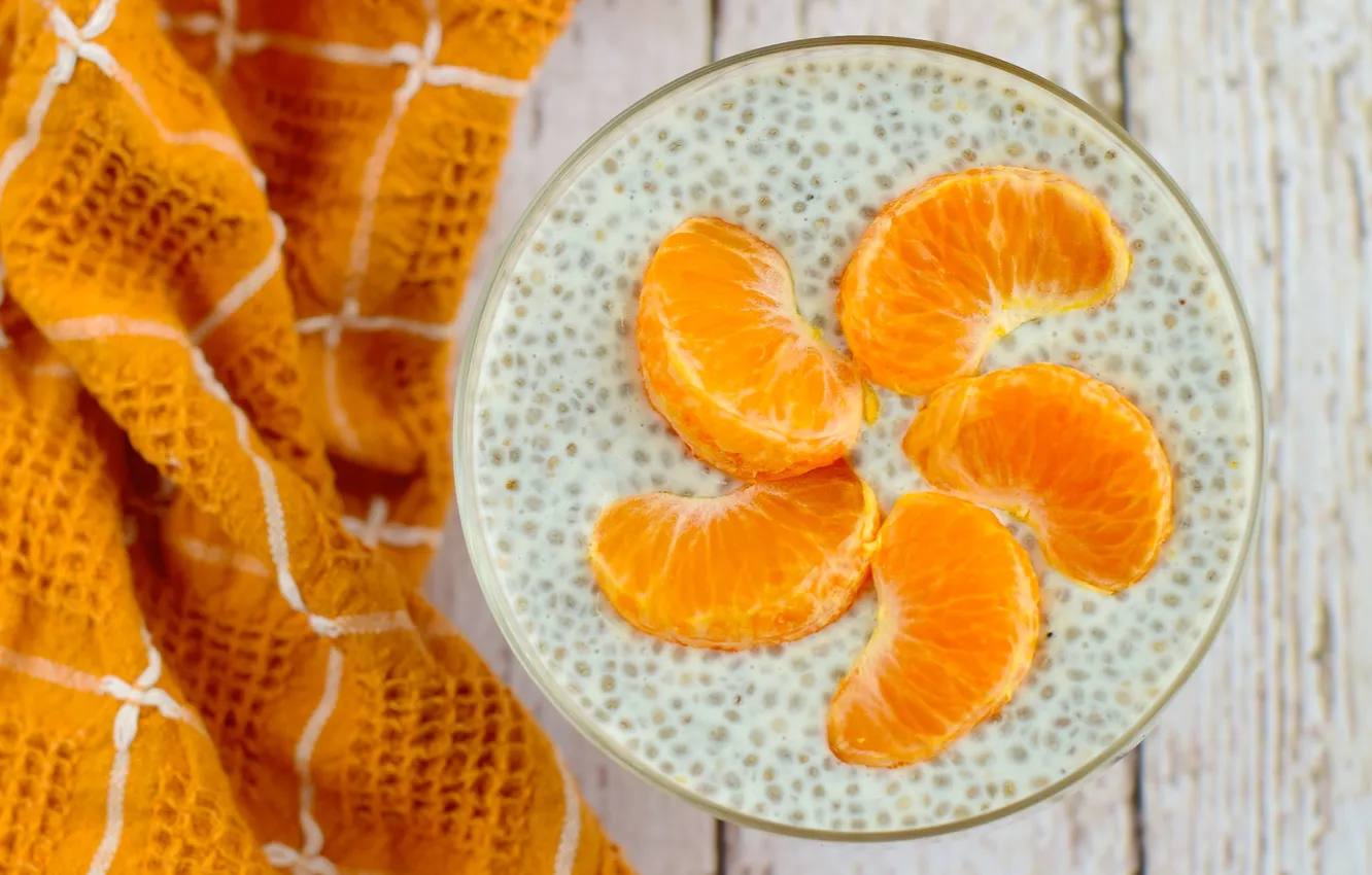 Photo wallpaper slices, fruit, orange, mandarin, tangerines