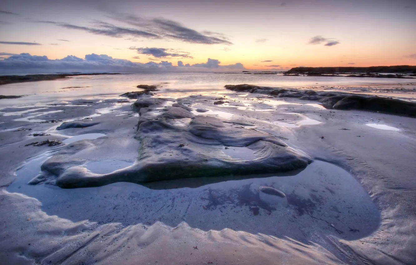 Photo wallpaper sand, sea, beach, the sky