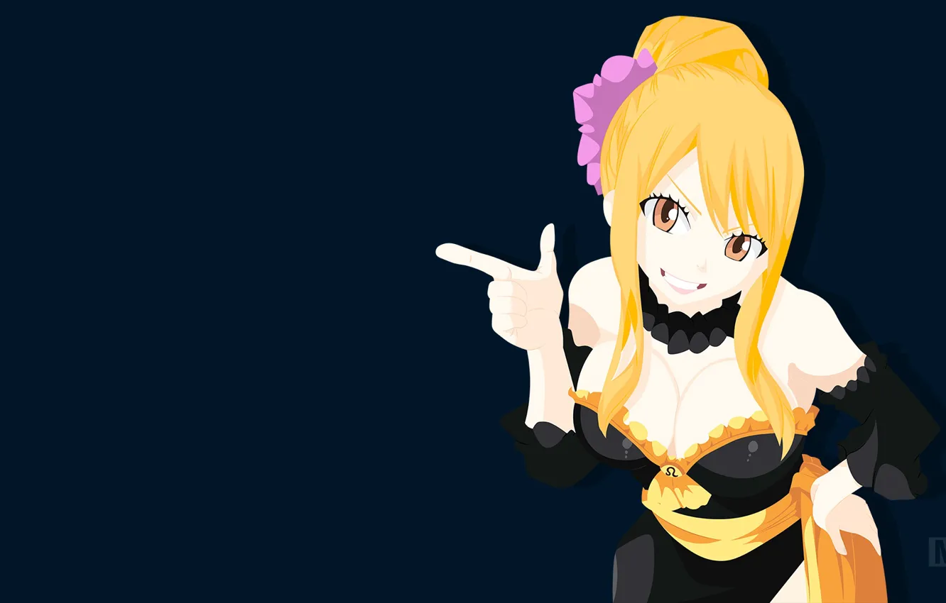 Photo wallpaper girl, smile, fairy tail, Lucy, Fairy tail