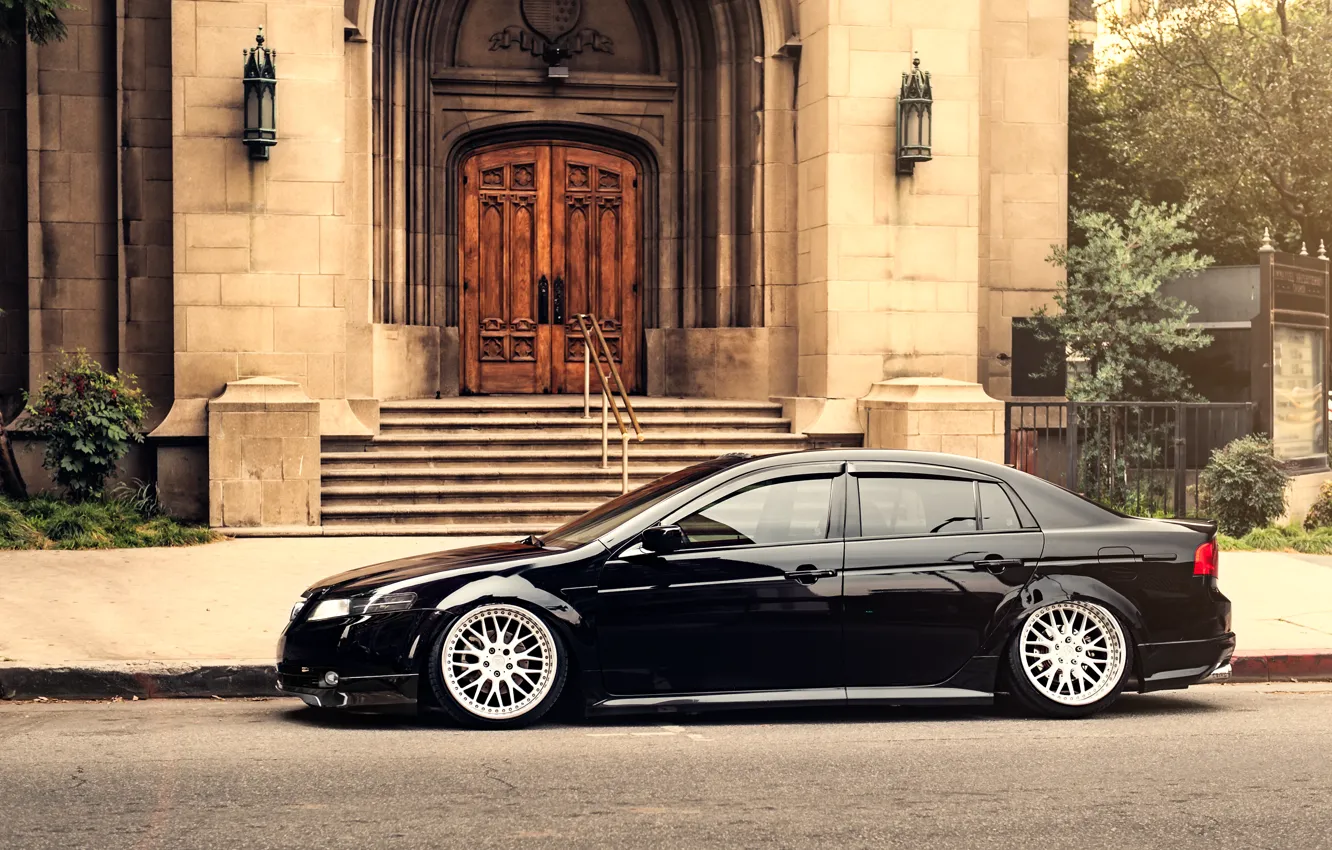 Photo wallpaper black, honda, Honda, accord, chord, acura, stance, Acura