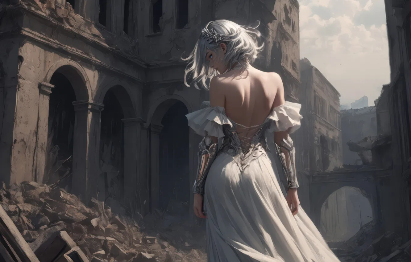 Photo wallpaper Fall, Kingdom, last queen