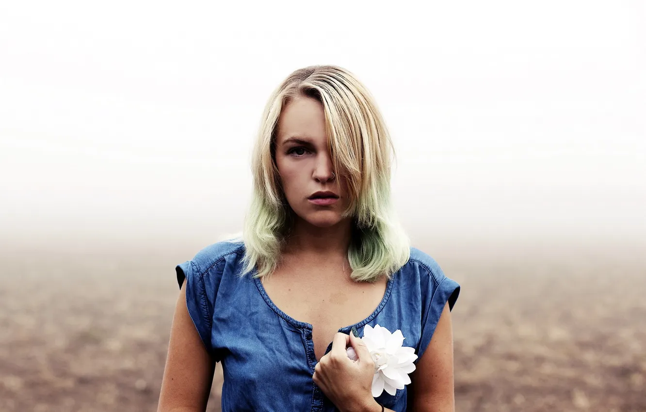 Photo wallpaper girl, background, portrait