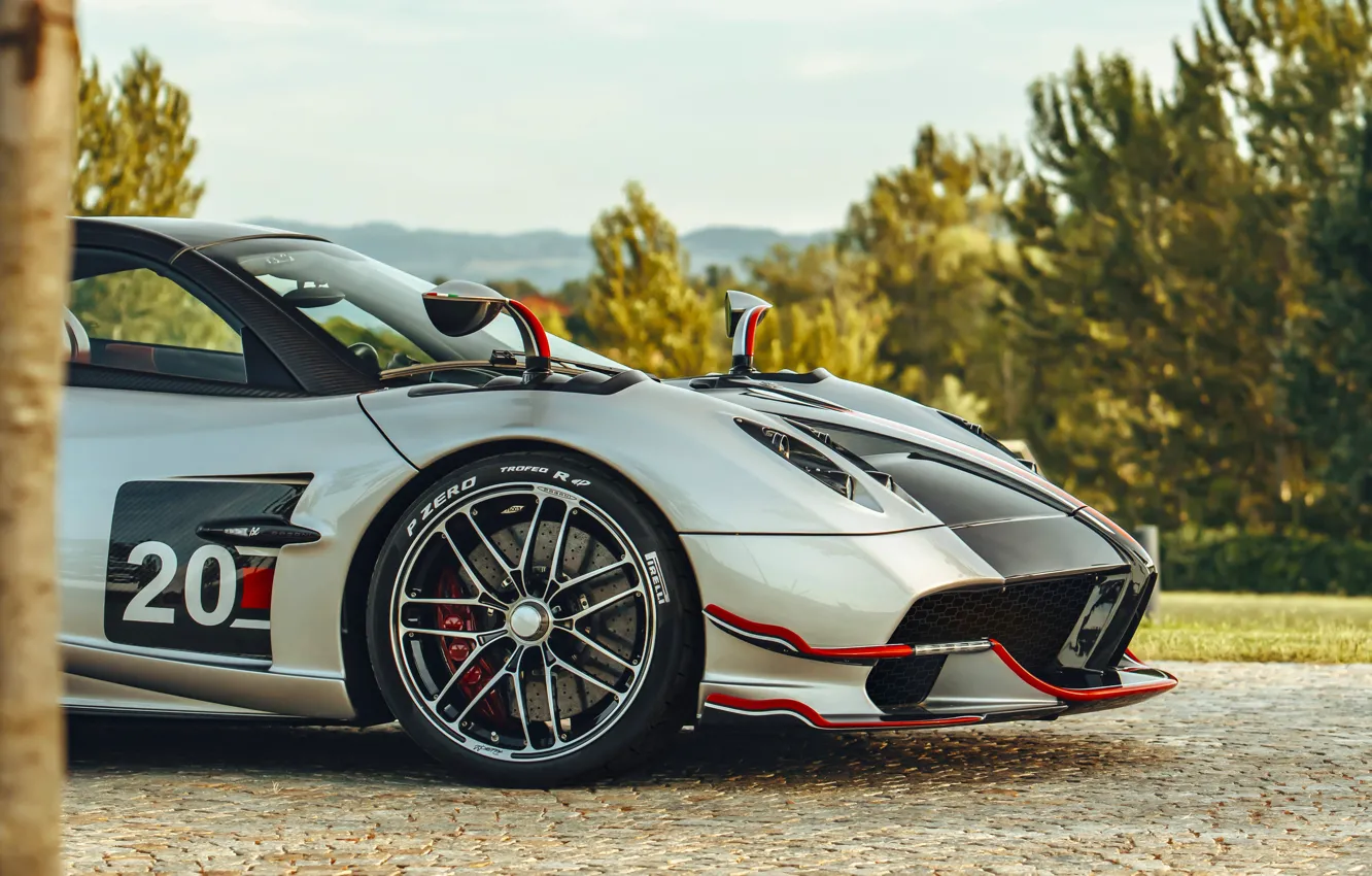 Photo wallpaper Pagani, close-up, To huayr, Pagani Huayra BC Roadster