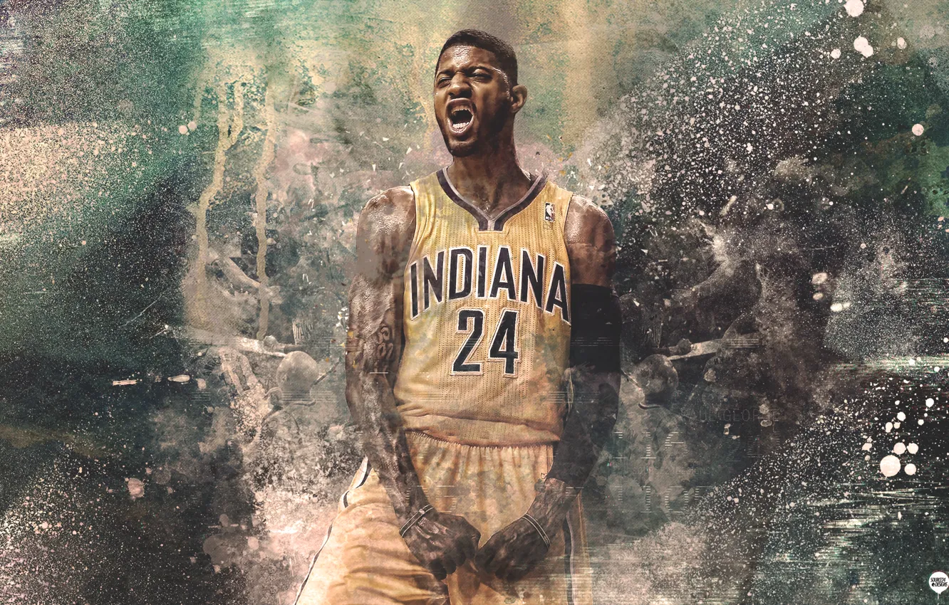 Photo wallpaper Sport, Basketball, Indiana, NBA, Pacers, Player, Indiana, Pacers