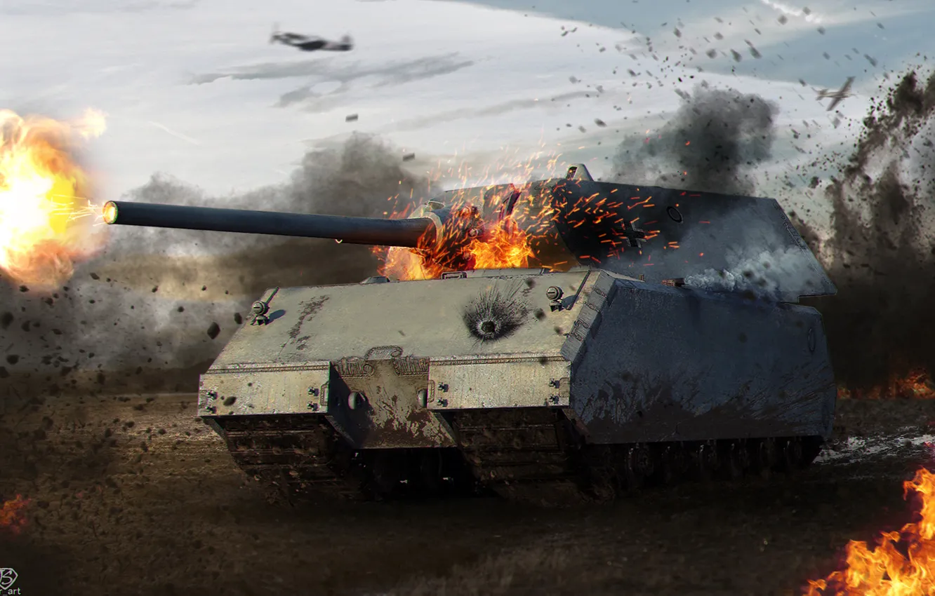 Photo wallpaper game, tank, Tanks, WoT, tank, World Of Tanks, Maus, World Of Tanks