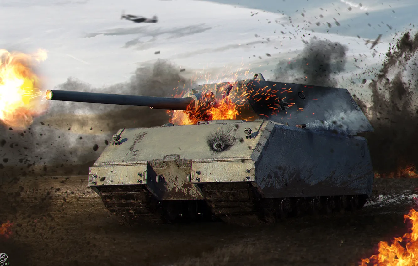 Photo wallpaper the game, tank, WoT, tank, World of Tanks, World Of Tanks, Maus, Mouse