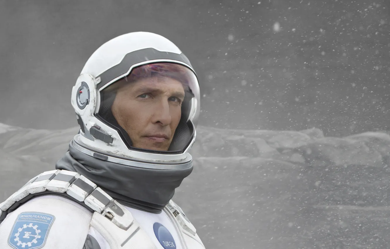 Photo wallpaper fiction, Matthew McConaughey, Interstellar, "Interstellar"