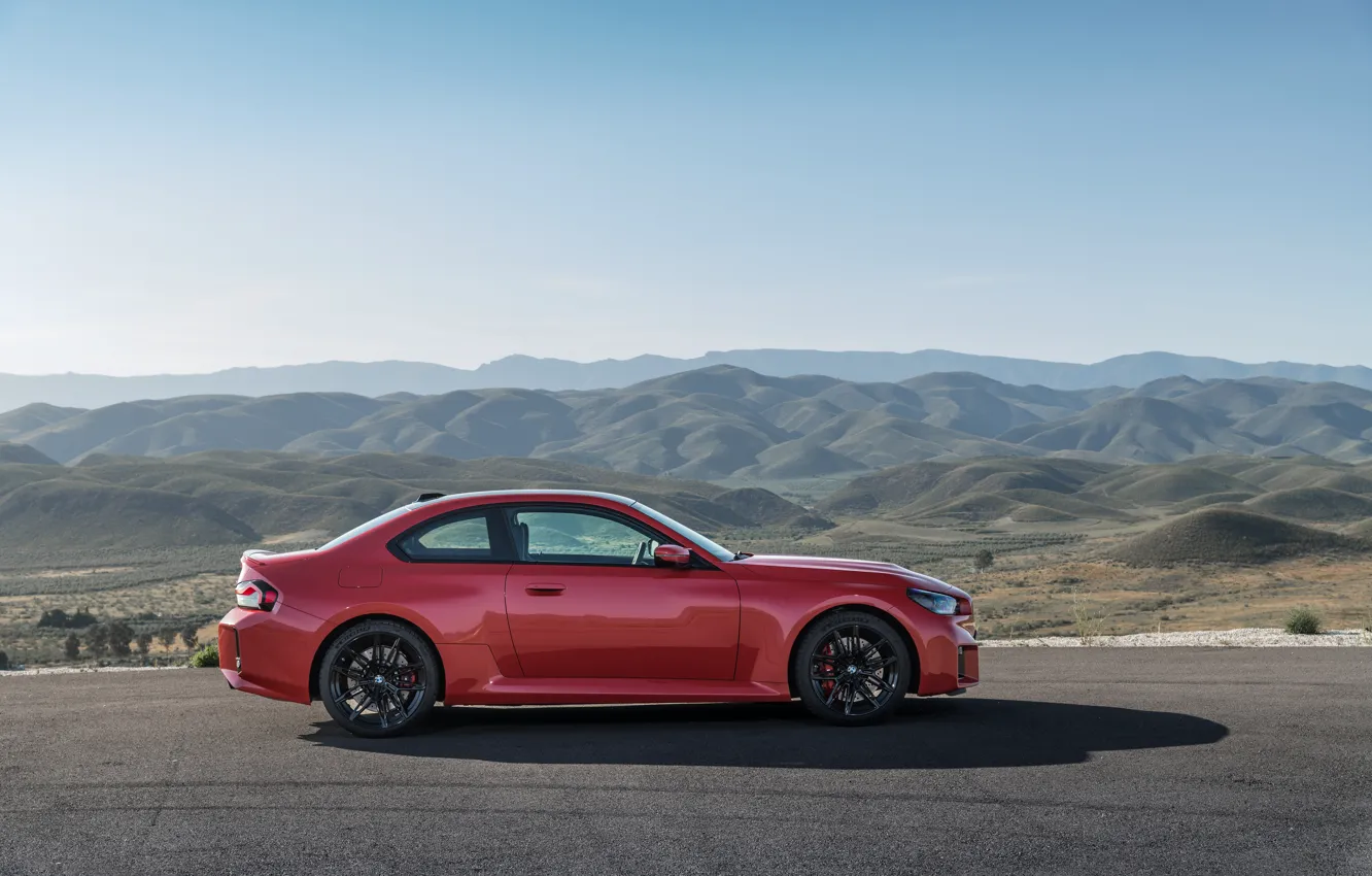 Photo wallpaper side view, M2, BMW M2, G87, 🤢