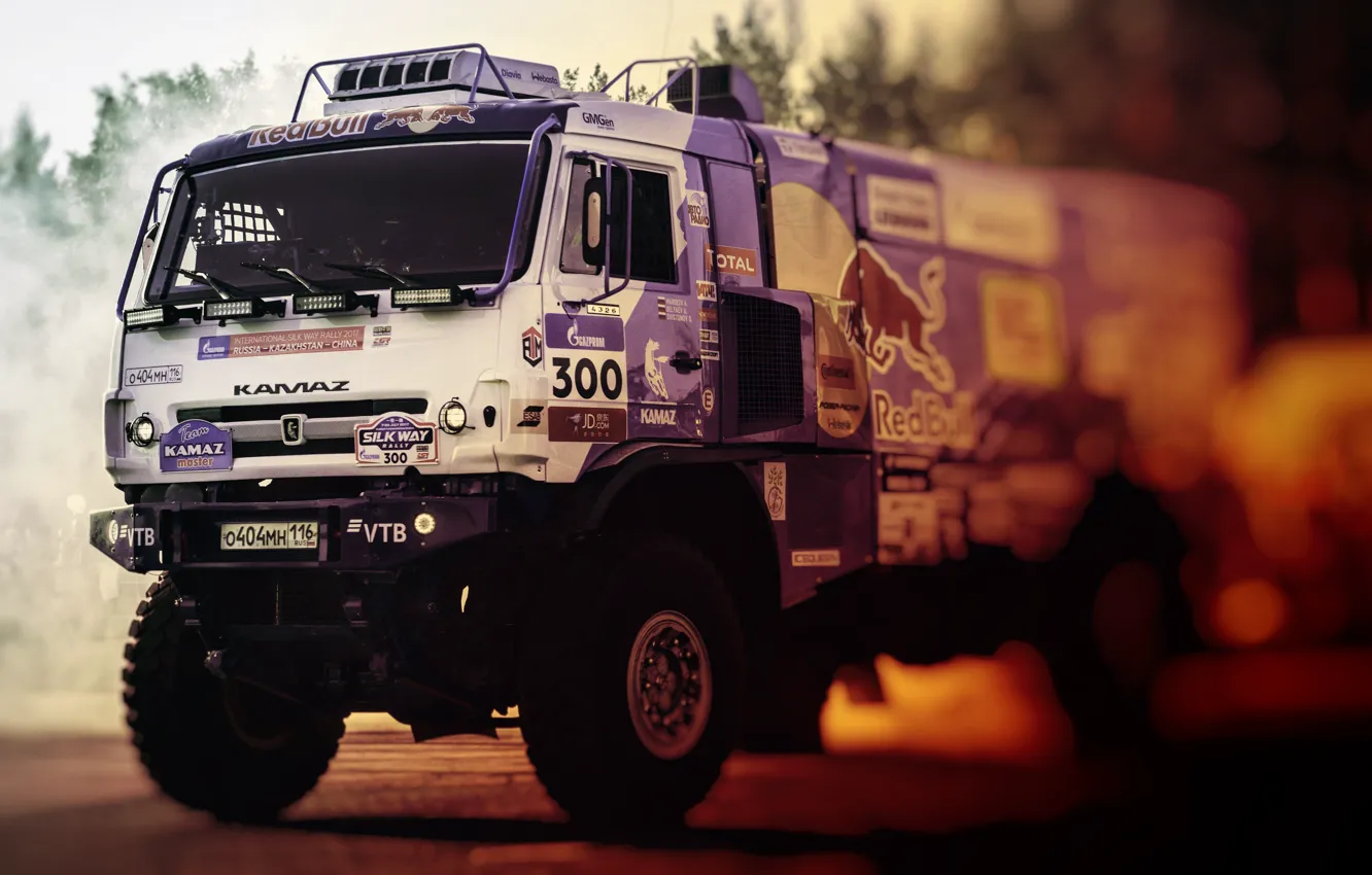 Photo wallpaper machine, Master, Truck, "KAMAZ-master", Contest, Sports team "KAMAZ-master", Master, SilkWay