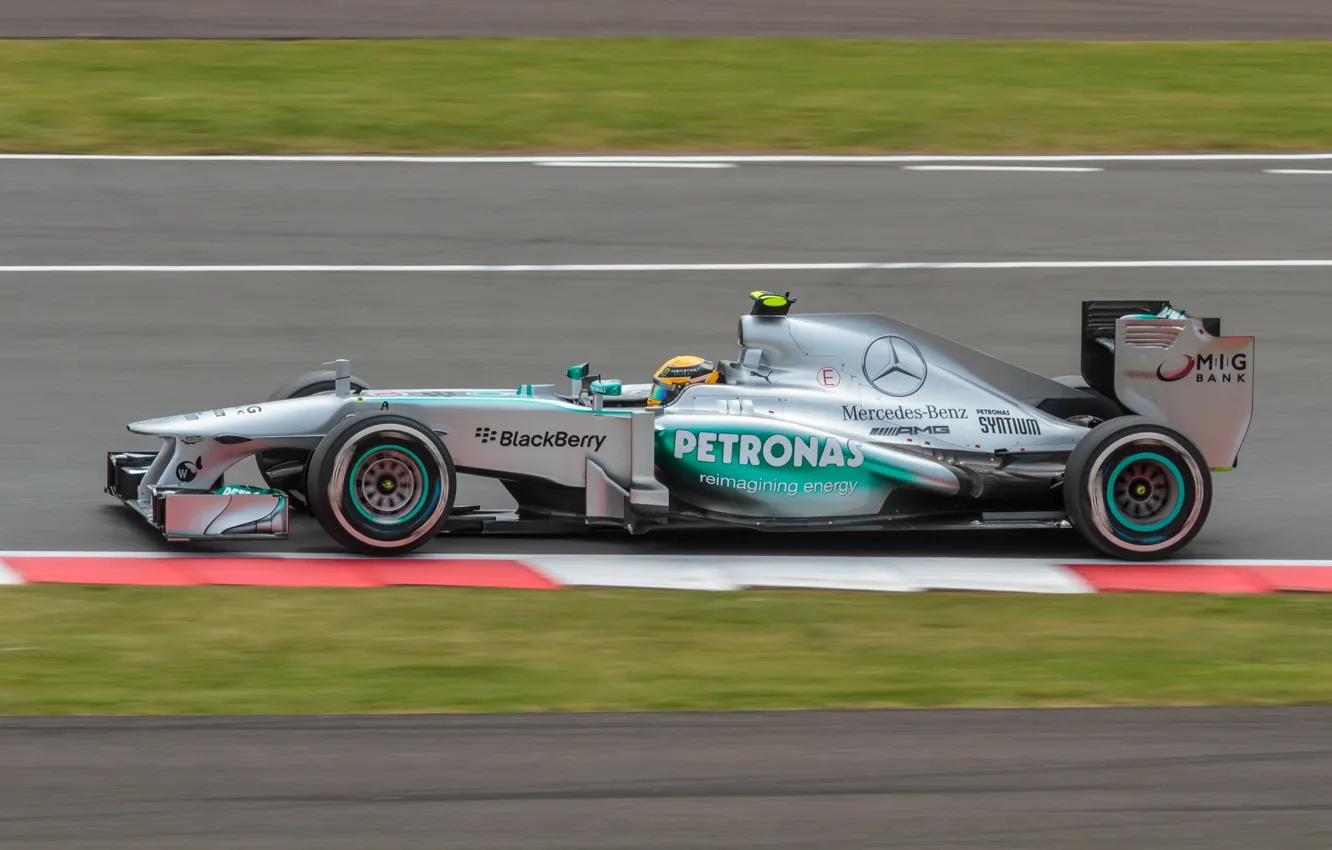 Photo wallpaper Lewis Hamilton, Silverstone