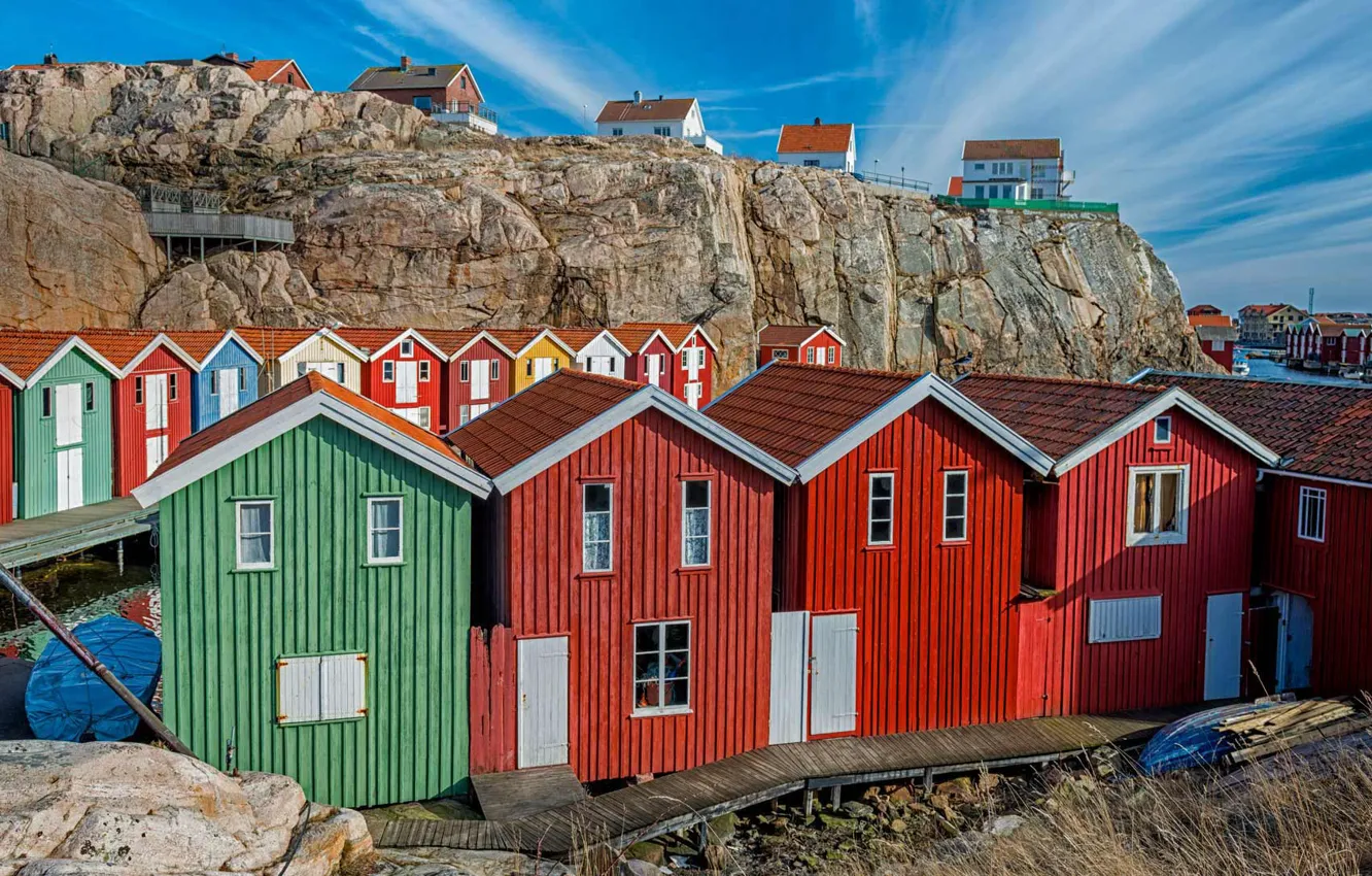 Photo wallpaper rocks, Sweden, Smögen, Smögen