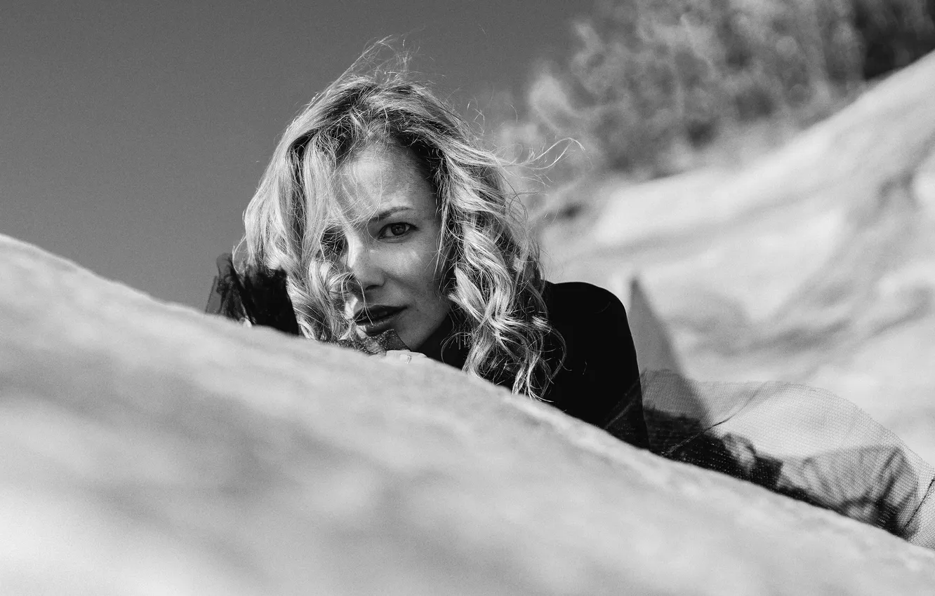 Photo wallpaper portrait, black and white, Sasha, Alexander Zenkin