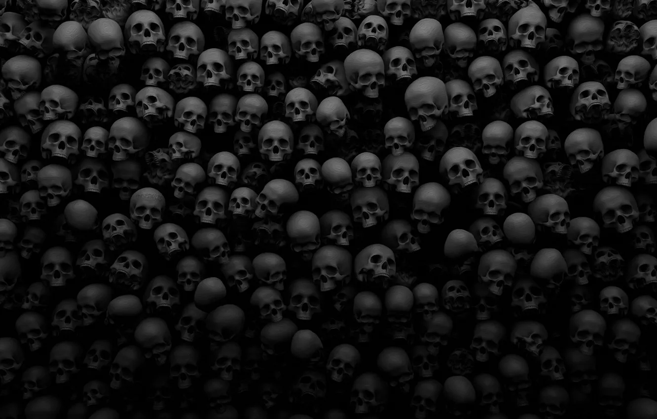 Photo wallpaper darkness, the darkness, skull