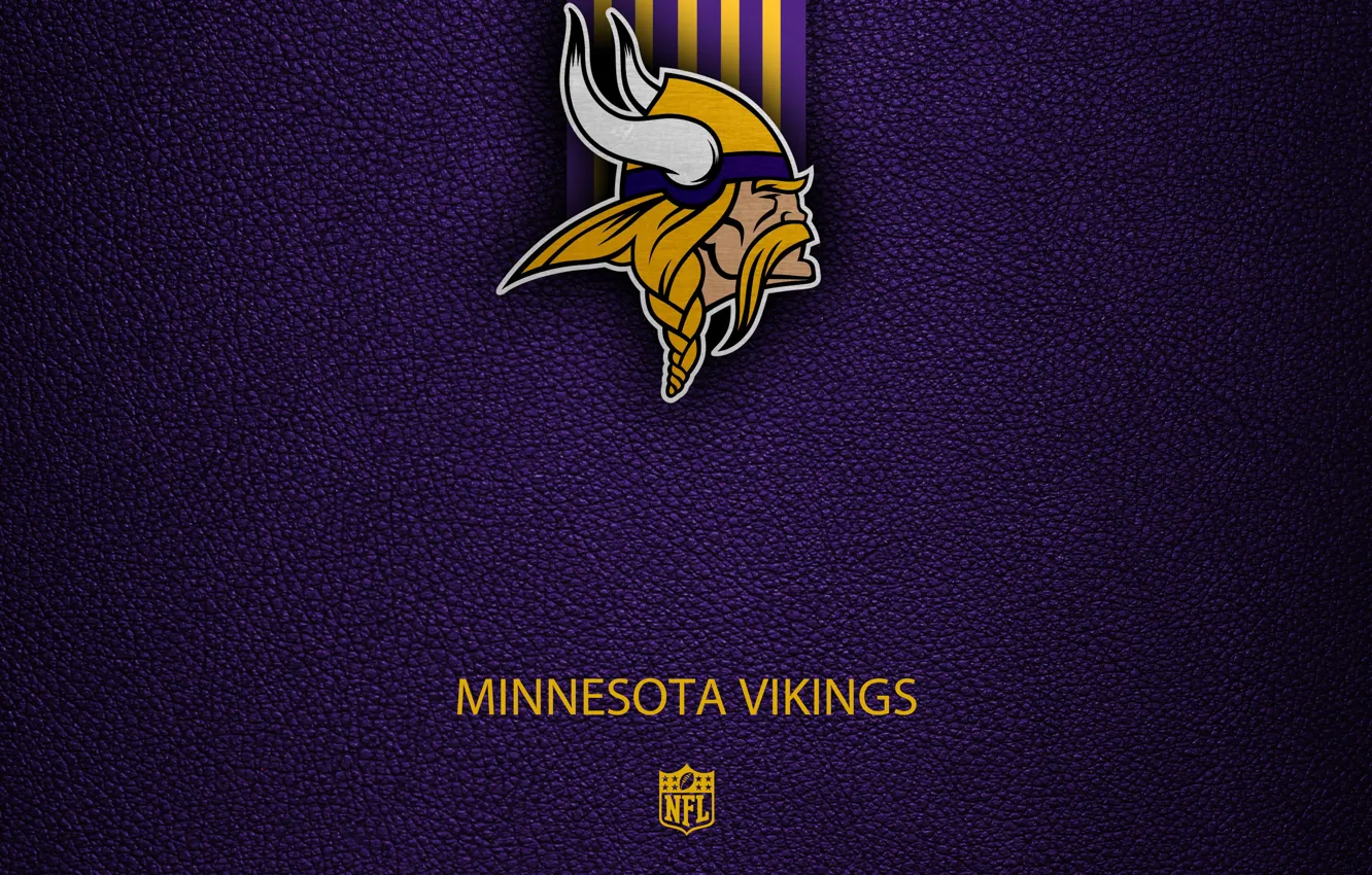 Photo wallpaper wallpaper, sport, logo, NFL, Minnesota Vikings