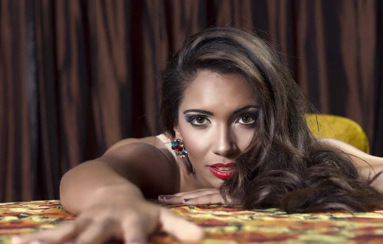 Photo wallpaper look, girl, background