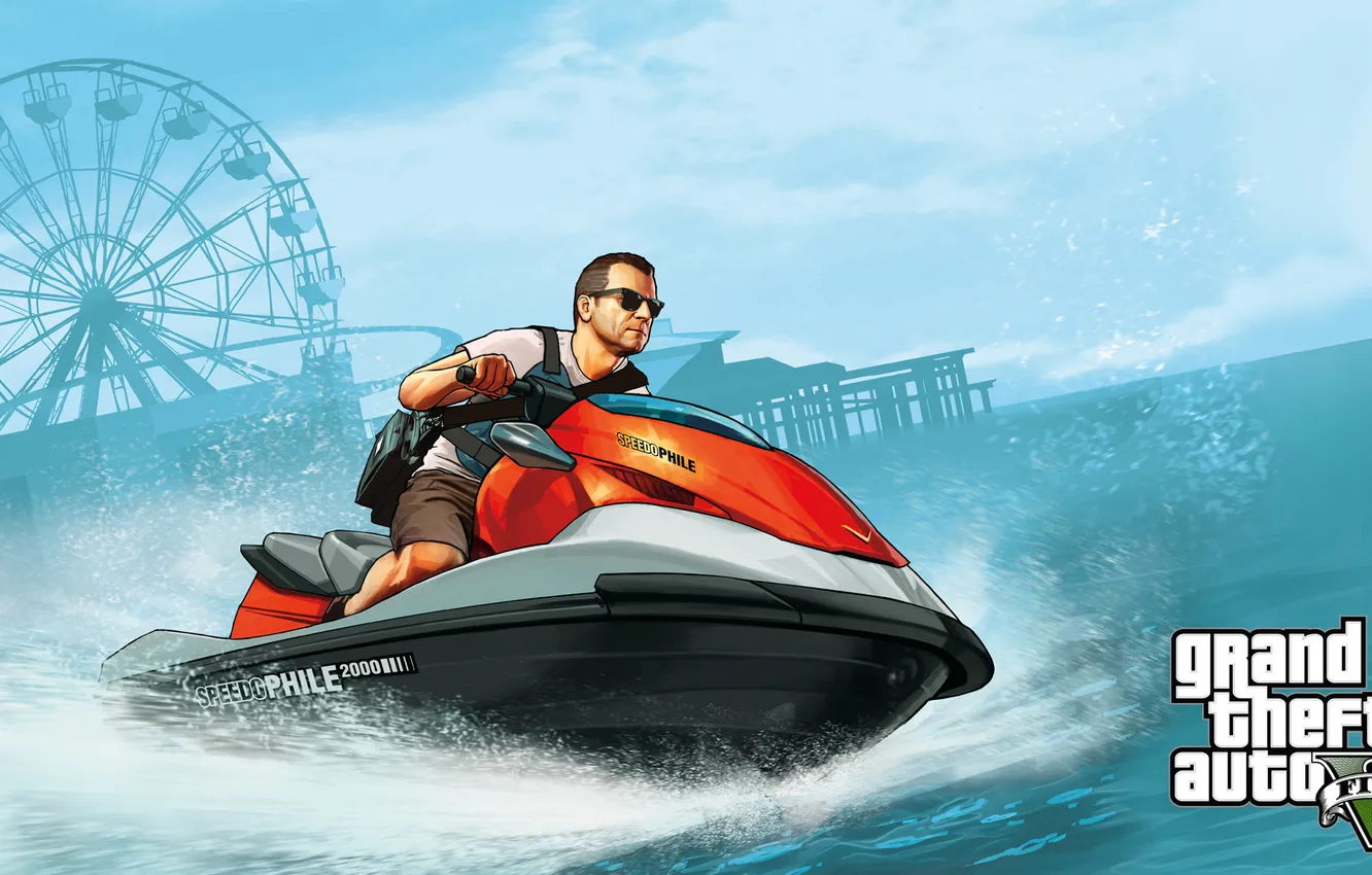 Photo wallpaper gta, Grand Theft Auto, gta5