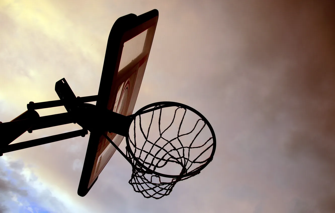 Photo wallpaper the sky, sport, Board, Basketball