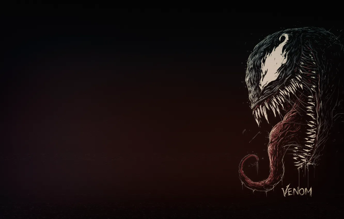 Photo wallpaper language, teeth, Marvel, Venom, Venom, Symbiote, Creatures, by Bogdan Timchenko