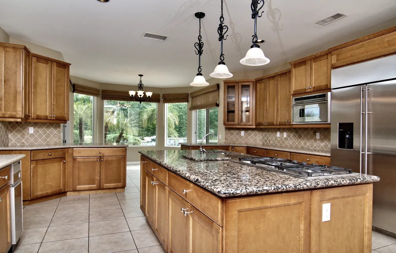 Photo wallpaper design, style, Villa, interior, kitchen, ranch, Rancho Mirage