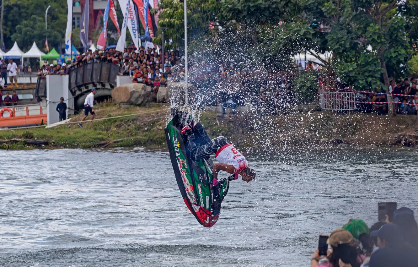 Photo wallpaper race, boat, speed