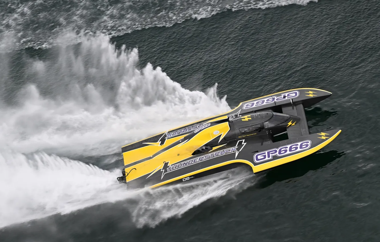 Photo wallpaper races, speed, boats