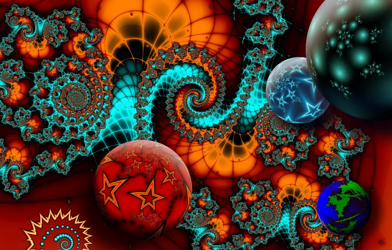 Photo wallpaper abstraction, pattern, bright colors