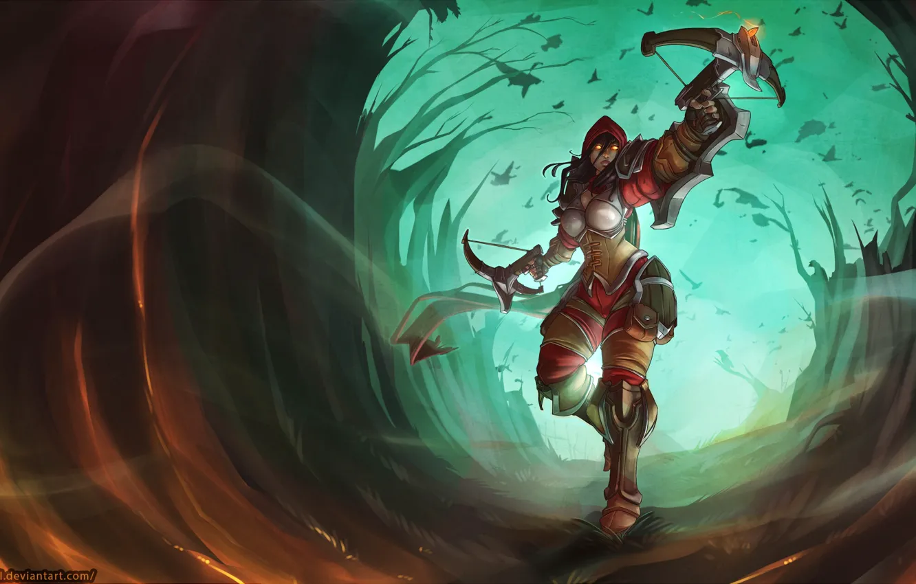 Photo wallpaper Blizzard, Diablo 3, diablo, art, Valla, Demon Hunters, Nephalem, Vengeance Incarnate