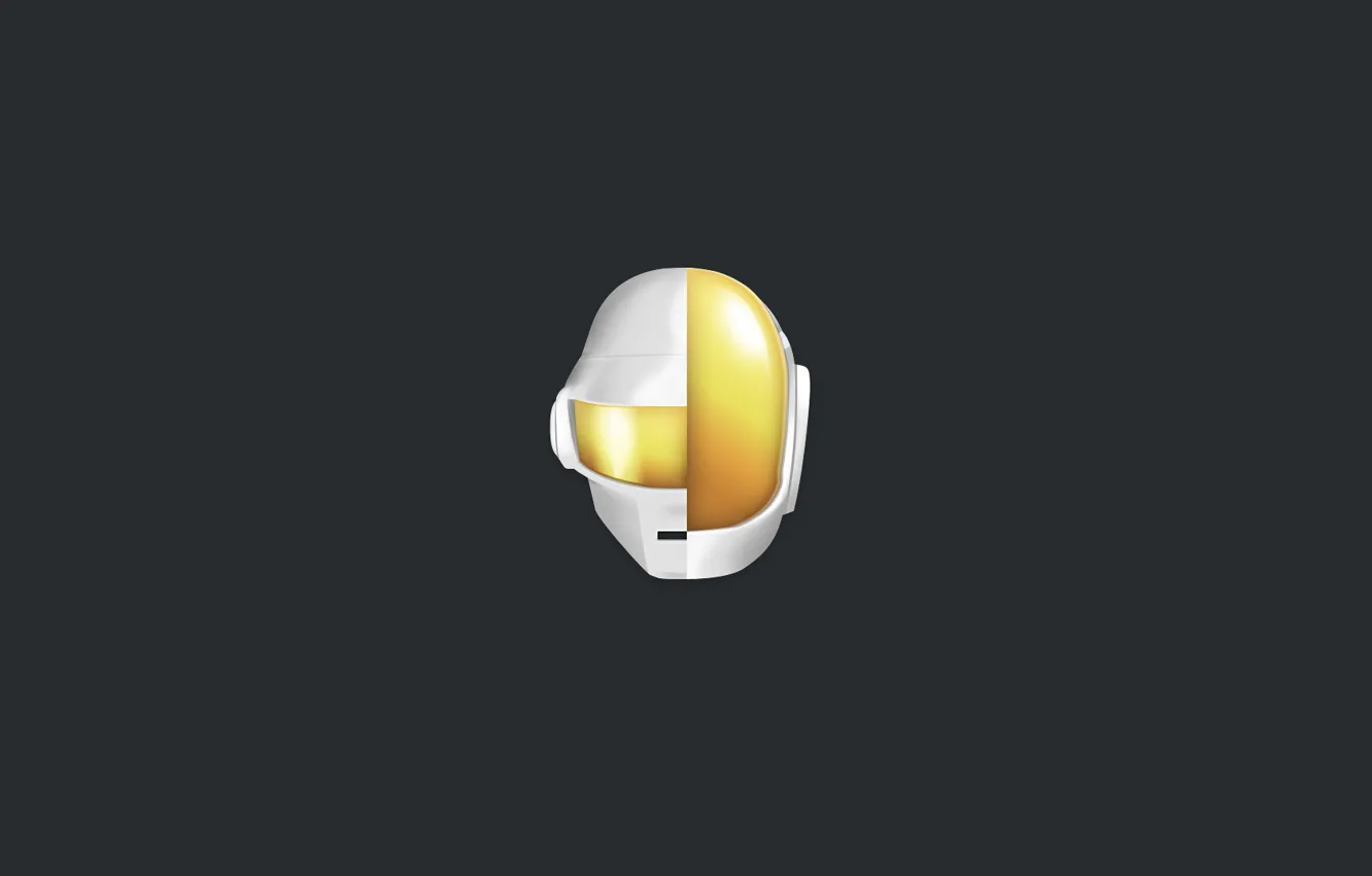 Photo wallpaper music, background, minimalism, mask, Daft Punk, Thomas Bangalter, Daft Punk, Guy Manuel de Homem Christo