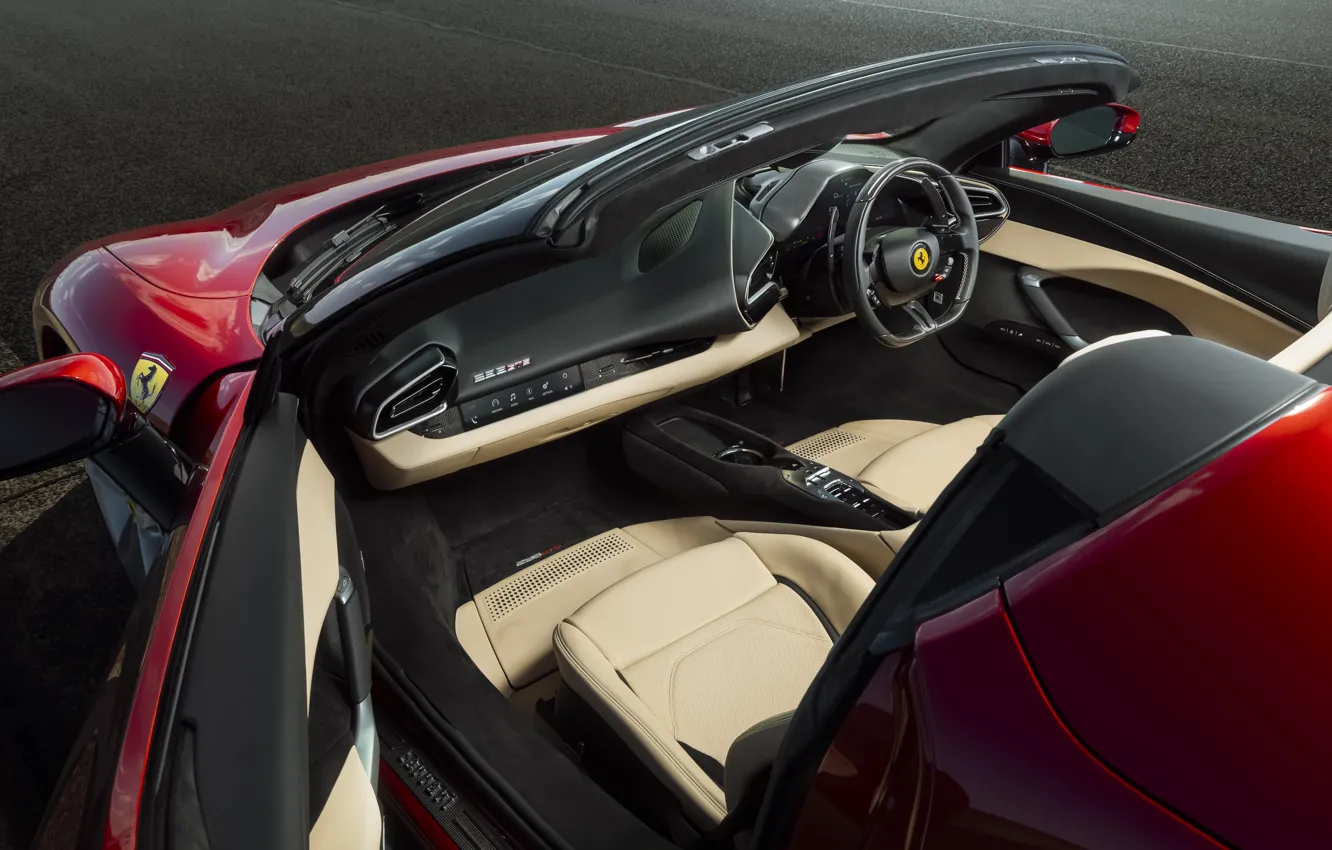 Photo wallpaper Ferrari, 296, Ferrari 296 GTS