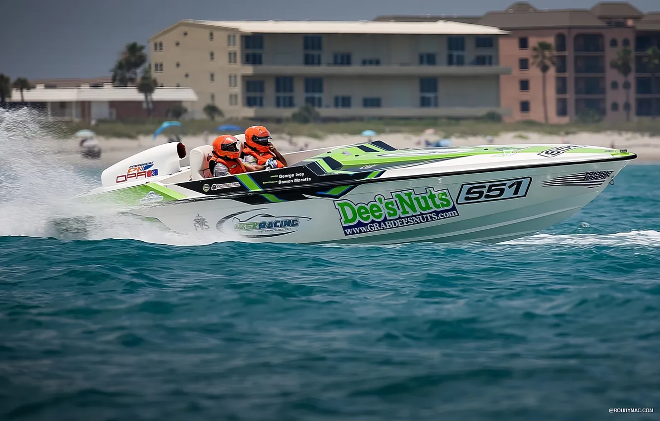 Photo wallpaper race, boat, speed