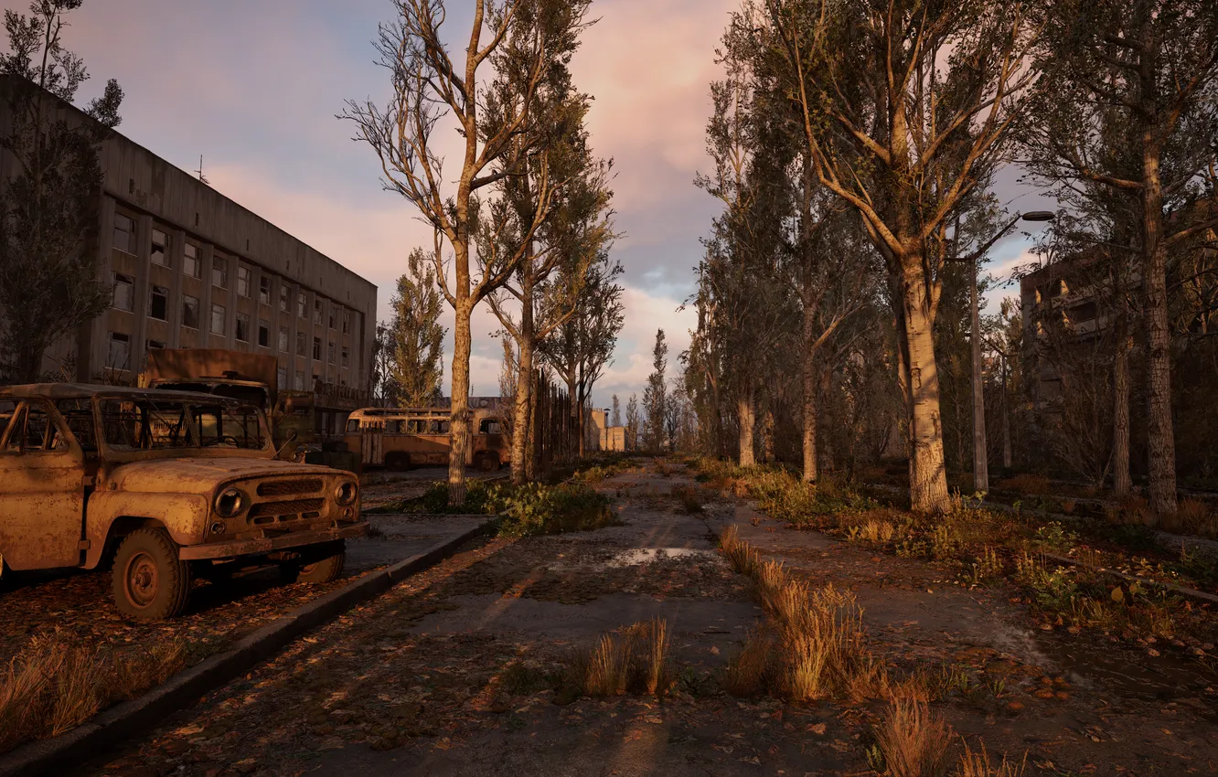 Photo wallpaper Stalker, Pripyat, Stalker 2, Stalker 2, S.T.A.L.K.E.R. 2: Heart of Chornobyl