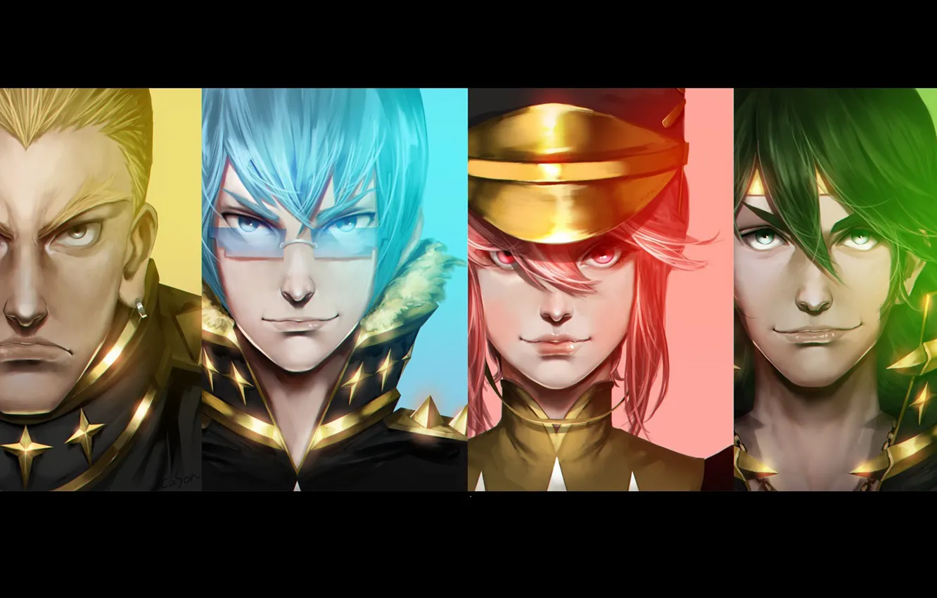 Photo wallpaper anime, man, japanese, uniform, seifuku, Kill La Kill