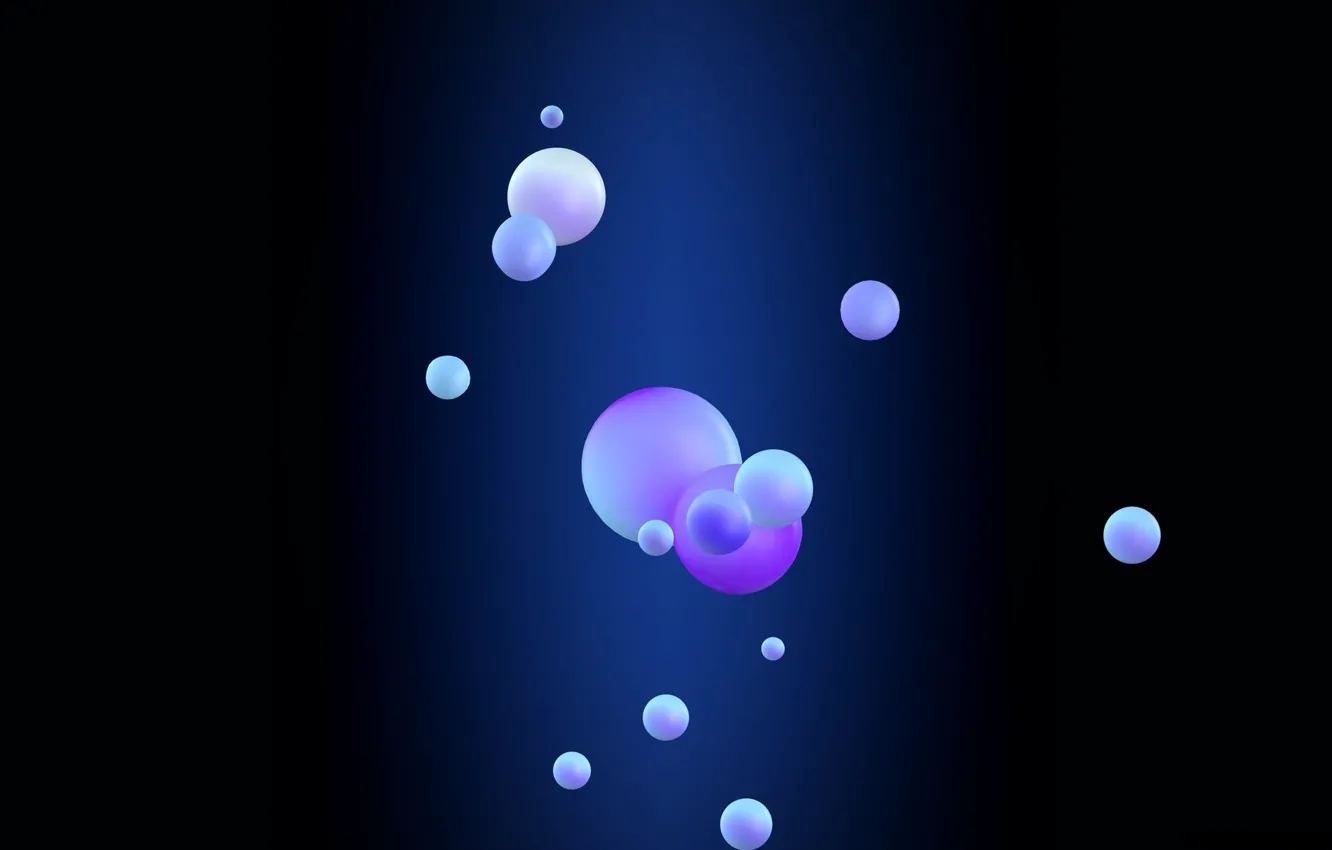 Photo wallpaper balls, bubbles, background