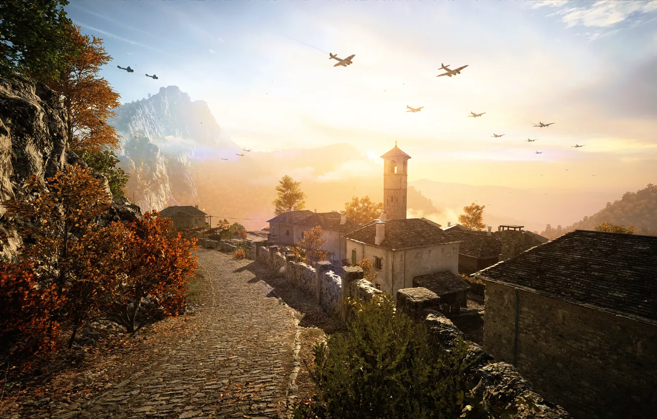 Photo wallpaper landscape, the game, Battlefield V