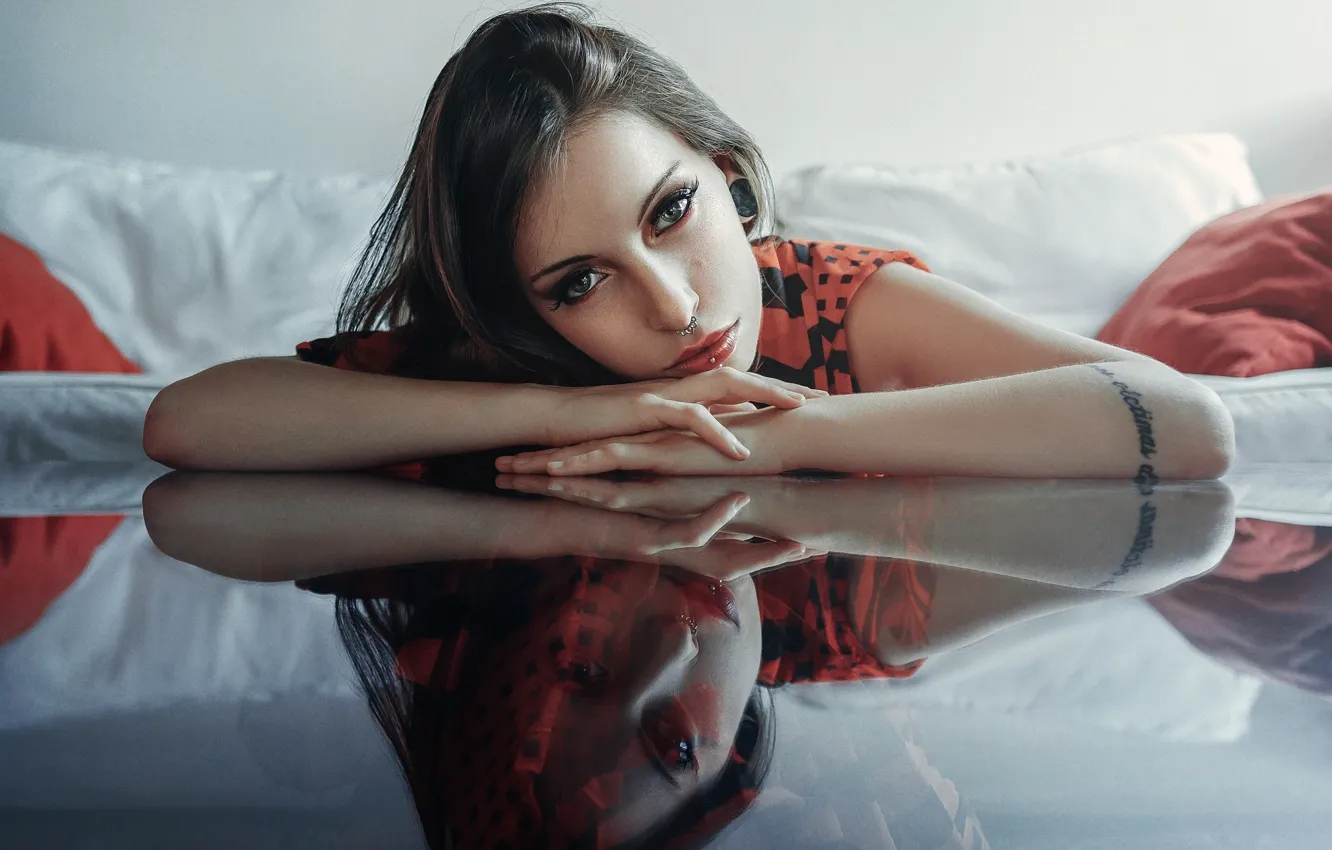 Photo wallpaper look, face, model, Euforia